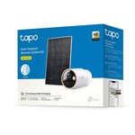 TP-Link Tapo 4K Solar-Powered Security Camera Kit - White - Smart Home