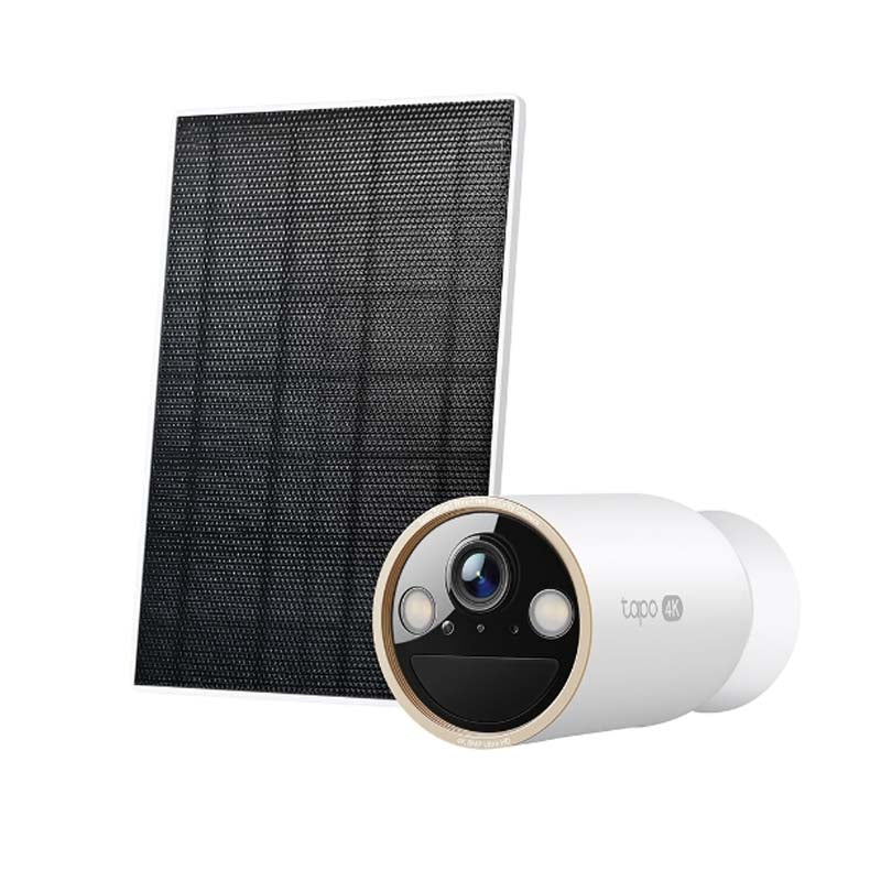 TP-Link Tapo 4K Solar-Powered Security Camera Kit - White - Smart Home