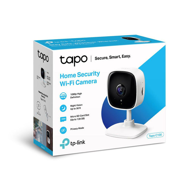 TP-Link Tapo C100 Home Security Wi-Fi Camera - White