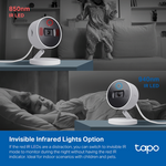 TP-Link Tapo C125 4MP 2K QHD Ai Home Security WiFi Camera - White - White