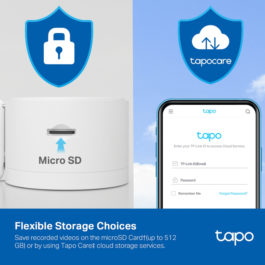 TP-Link Tapo C125 4MP 2K QHD Ai Home Security WiFi Camera - White - White
