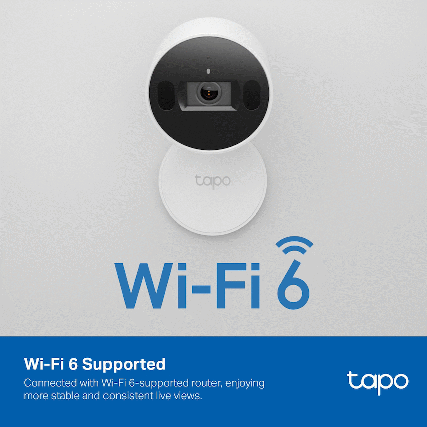 TP-Link Tapo C125 4MP 2K QHD Ai Home Security WiFi Camera - White - White