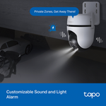 TP-Link Tapo C520WS 4MP 2K QHD Outdoor Pan/Tilt Security Wi-Fi Camera - White - Smart Home