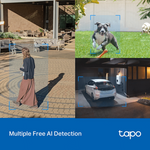 TP-Link Tapo C520WS 4MP 2K QHD Outdoor Pan/Tilt Security Wi-Fi Camera - White - Smart Home