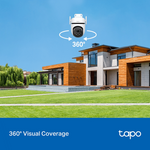 TP-Link Tapo C520WS 4MP 2K QHD Outdoor Pan/Tilt Security Wi-Fi Camera - White - Smart Home