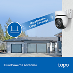 TP-Link Tapo C520WS 4MP 2K QHD Outdoor Pan/Tilt Security Wi-Fi Camera - White - Smart Home