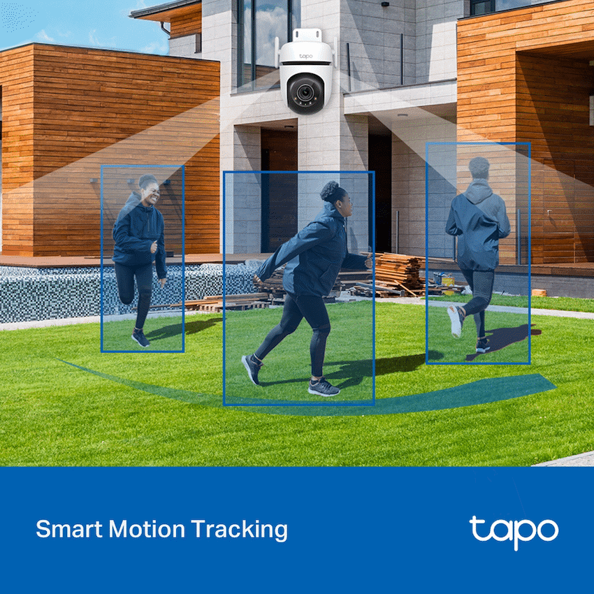 TP-Link Tapo C520WS 4MP 2K QHD Outdoor Pan/Tilt Security Wi-Fi Camera - White - Smart Home