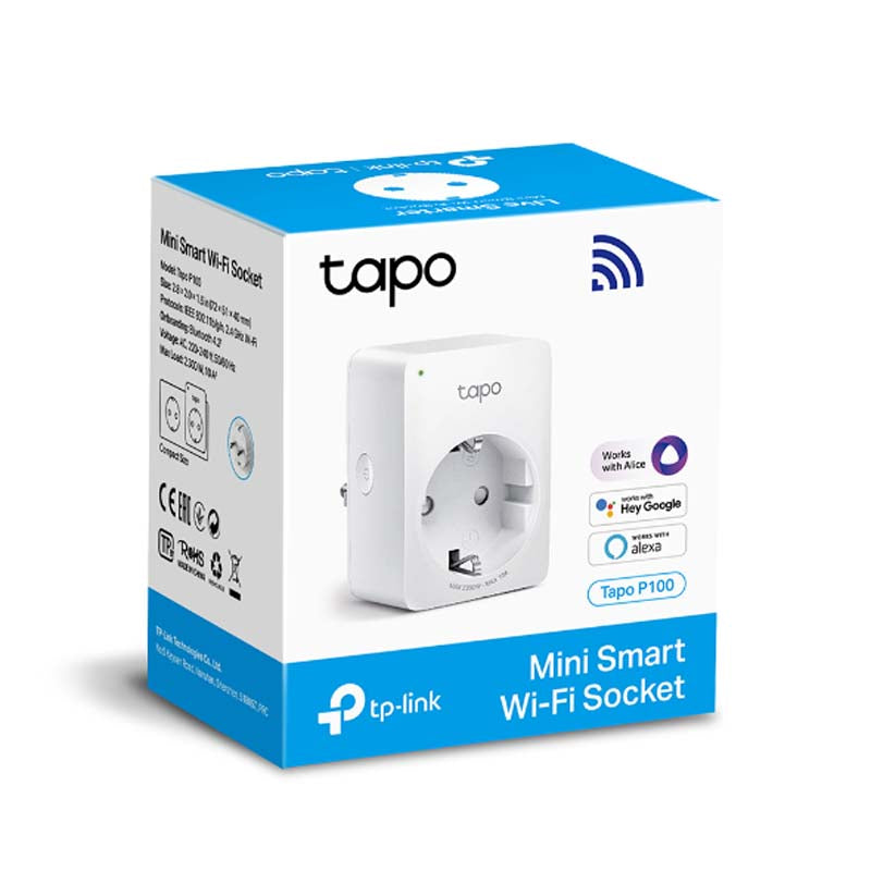 TP-Link Tapo P100 Mini Smart Wi-Fi Socket - White - White