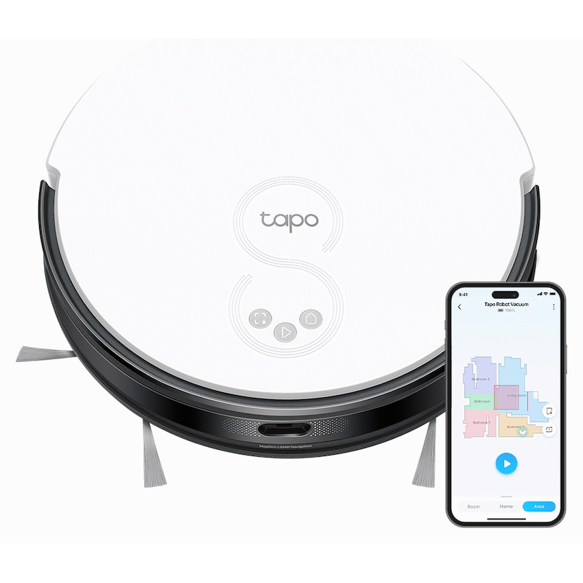 TP-Link Tapo RV20 Robot LIDAR Vacuum - White - White