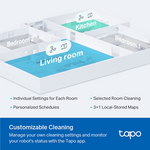 TP-Link Tapo RV20 Robot LIDAR Vacuum - White - White