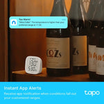 TP-Link Tapo T315 Smart 868mhz Temperature & Humidity Monitor - White - White