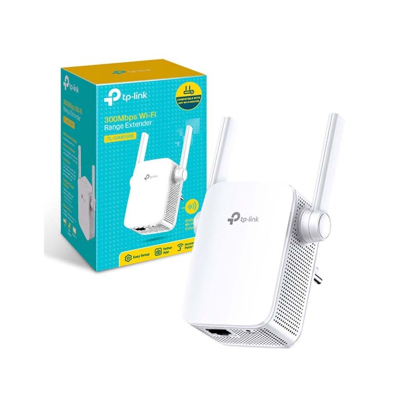 TP-Link TL-WA855RE 300Mbps Wi-Fi Range Extender - White - White
