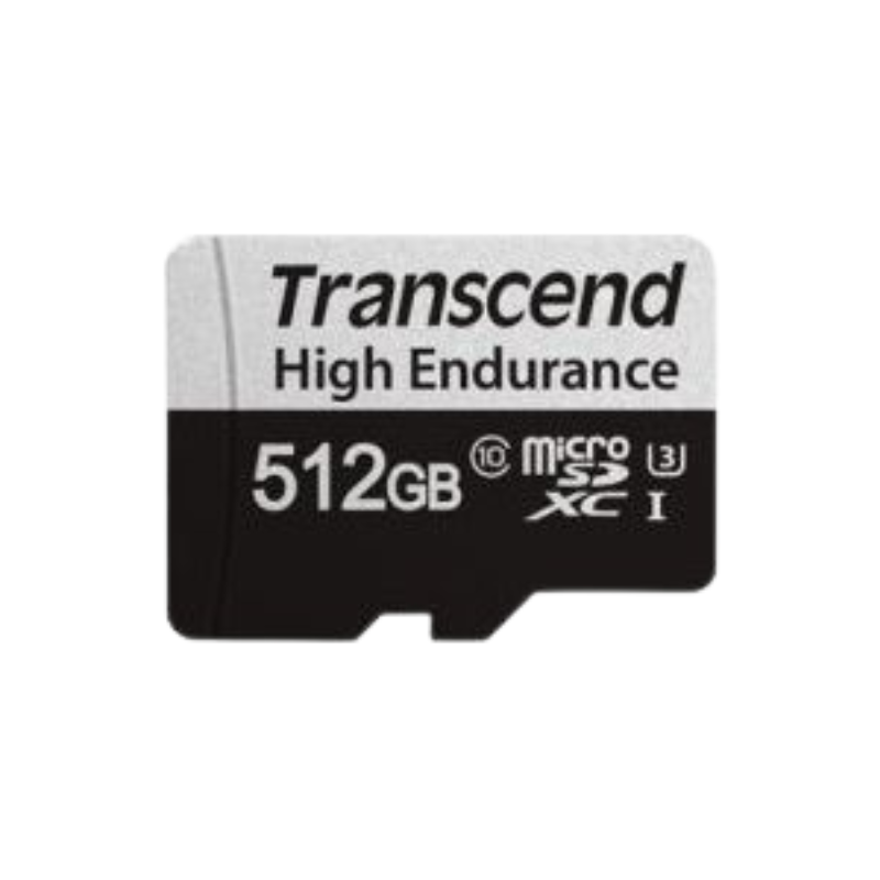 Transcend 512GB MicroSDXC Class 10 SD Card - Black