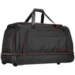Travelwize Asteroid Trolley Duffle Bag - Black/Red - Black - Luggage