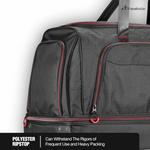 Travelwize Asteroid Trolley Duffle Bag - Black/Red - Black - Luggage