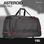 Travelwize Asteroid Trolley Duffle Bag - Black/Red - Black - Luggage