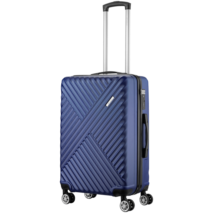 Travelwize Astra ABS 67cm 4-Wheel Spinner Luggage - Navy - Navy - Luggage