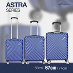 Travelwize Astra ABS 67cm 4-Wheel Spinner Luggage - Navy - Navy - Luggage