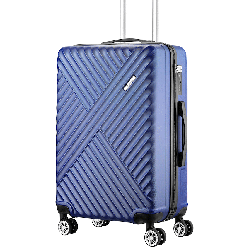 Travelwize Astra ABS 67cm 4-Wheel Spinner Luggage - Navy - Navy - Luggage