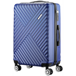 Travelwize Astra ABS 77cm 4-Wheel Spinner Luggage - Navy - Navy - Luggage