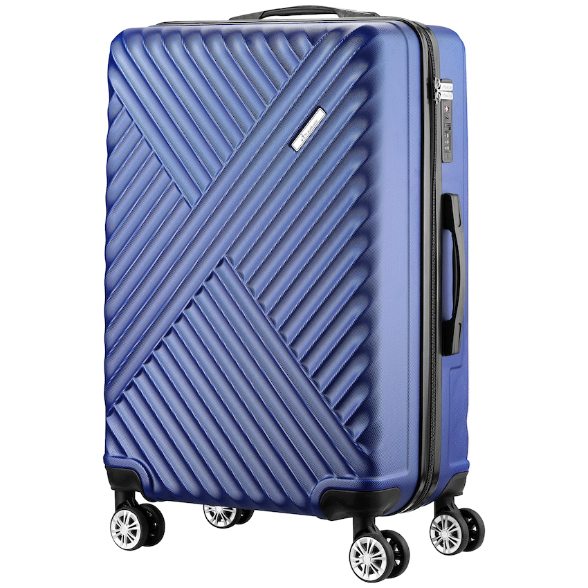 Travelwize Astra ABS 77cm 4-Wheel Spinner Luggage - Navy - Navy - Luggage