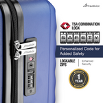 Travelwize Astra ABS 77cm 4-Wheel Spinner Luggage - Navy - Navy - Luggage
