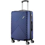 Travelwize Astra ABS 77cm 4-Wheel Spinner Luggage - Navy - Navy - Luggage