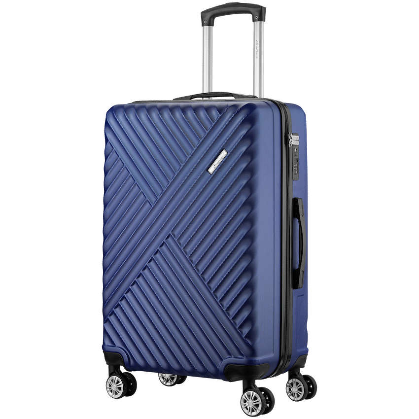 Travelwize Astra ABS 77cm 4-Wheel Spinner Luggage - Navy - Navy - Luggage