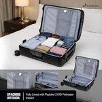 Travelwize Clipper PP 65cm 4-Wheel Spinner Luggage Black - Black - Luggage
