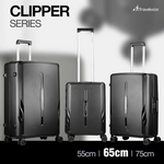 Travelwize Clipper PP 65cm 4-Wheel Spinner Luggage Black - Black - Luggage