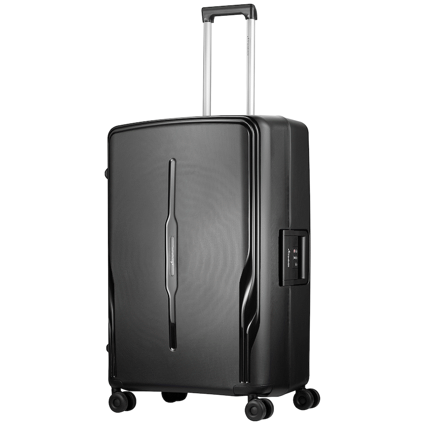 Travelwize Clipper PP 75cm 4-Wheel Spinner Luggage Black - Black - Luggage