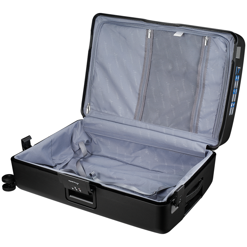 Travelwize Clipper PP 75cm 4-Wheel Spinner Luggage Black - Black - Luggage