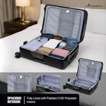 Travelwize Clipper PP 75cm 4-Wheel Spinner Luggage Black - Black - Luggage