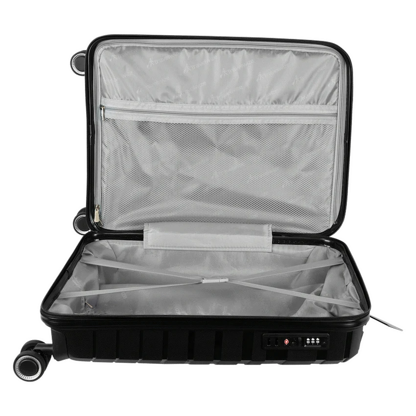 Travelwize Java PP 4-Wheel Spinner 55cm Luggage - Black - Black - Luggage