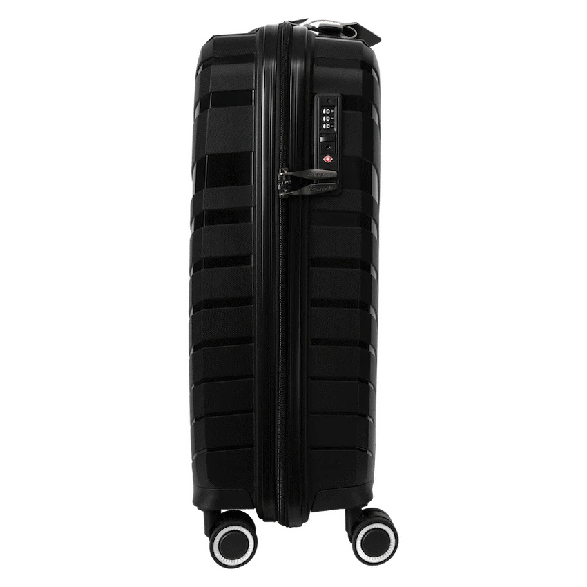 Travelwize Java PP 4-Wheel Spinner 55cm Luggage - Black - Black - Luggage
