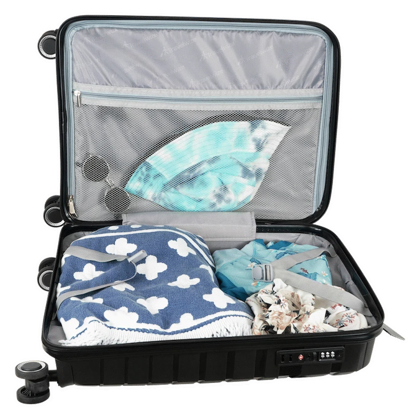 Travelwize Java PP 4-Wheel Spinner 55cm Luggage - Black - Black - Luggage