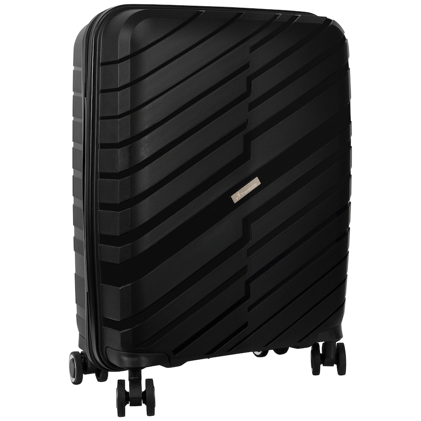 Travelwize Java PP 4-Wheel Spinner 55cm Luggage - Black - Black - Luggage