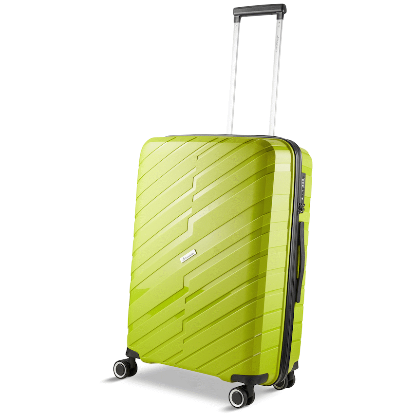 Travelwize Java PP 4-Wheel Spinner 55cm Luggage - Lime - Lime - Luggage
