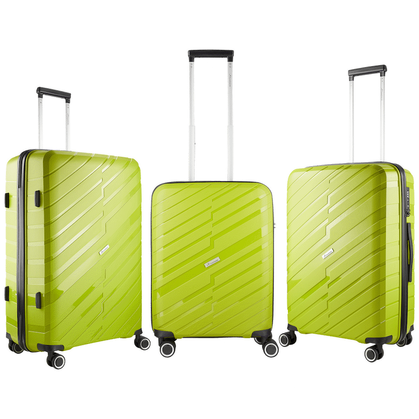 Travelwize Java PP 4-Wheel Spinner 55cm Luggage - Lime - Lime - Luggage