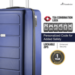 Travelwize Maple ABS 65cm 4-Wheel Spinner Luggage - Navy - Navy - Luggage