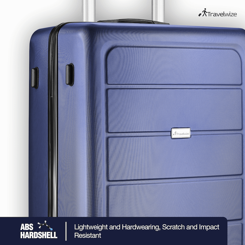 Travelwize Maple ABS 65cm 4-Wheel Spinner Luggage - Navy - Navy - Luggage
