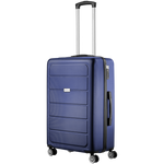 Travelwize Maple ABS 65cm 4-Wheel Spinner Luggage - Navy - Navy - Luggage