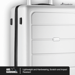 Travelwize Maple ABS 65cm 4-Wheel Spinner Luggage - Silver - Silver - Luggage