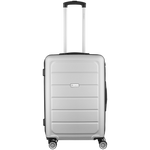 Travelwize Maple ABS 65cm 4-Wheel Spinner Luggage - Silver - Silver - Luggage