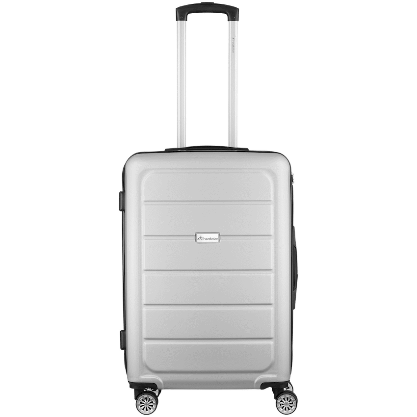 Travelwize Maple ABS 65cm 4-Wheel Spinner Luggage - Silver - Silver - Luggage