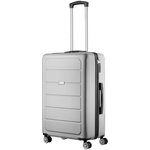 Travelwize Maple ABS 65cm 4-Wheel Spinner Luggage - Silver - Silver - Luggage