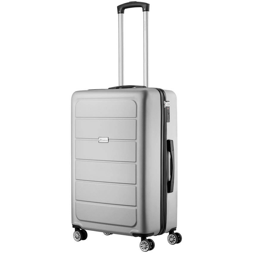 Travelwize Maple ABS 65cm 4-Wheel Spinner Luggage - Silver - Silver - Luggage