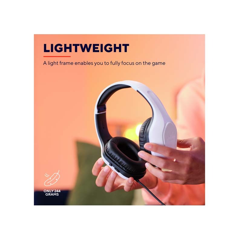 Trust GXT415PS Zirox Wired Gaming Headset PS5 - Black / White
