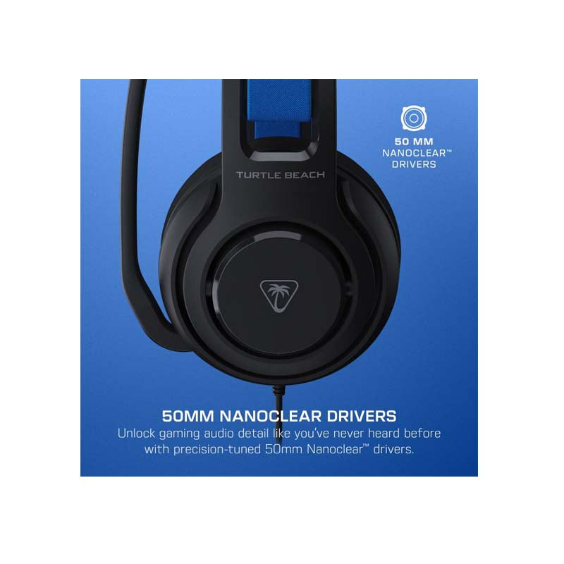 Turtle Beach Atlas 200 WIred Gaming Headset for PS5 - Black - Black