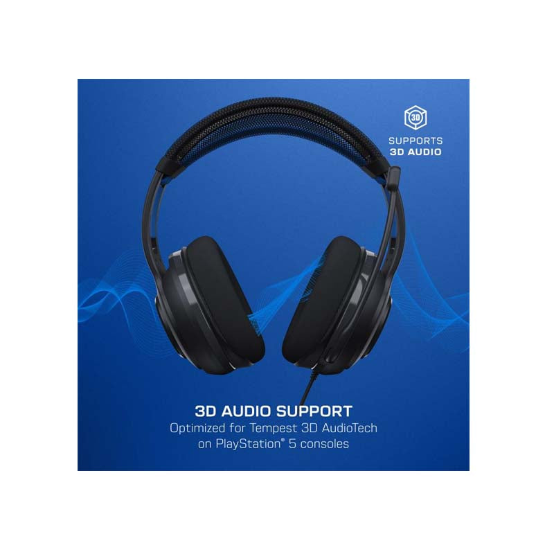 Turtle Beach Atlas 200 WIred Gaming Headset for PS5 - Black - Black